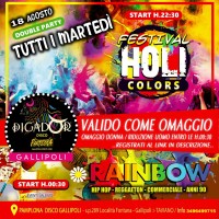 RAINBOW PARTY Gallipoli Discoteca -  18 Agosto - Eventi Salento