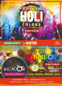 RAINBOW Party + HOLI COLORS - PICADOR DISCOTECA GALLIPOLI 18 AGOSTO - EVENTI SALENTO