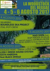 Festival Reggae e oltre - La Woodstock del Reggae 4 - 5 - 6 Agosto - Eventi Salento