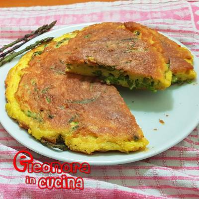 FRITTATA DI ASPARAGI SELVATICI ricetta vegetariana semplice e veloce di Eleonora in Cucina - Eventi Salento