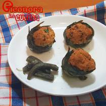 CARCIOFI RIPIENI ricetta senza carne di Eleonora in Cucina - Eventi Salento