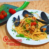 Spaghetti con le Cozze e pomodorini - ricetta Eleonora in Cucina - Eventi Salento